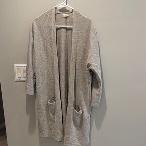 DONNI. Gray Striped Kimono from FabFitFun